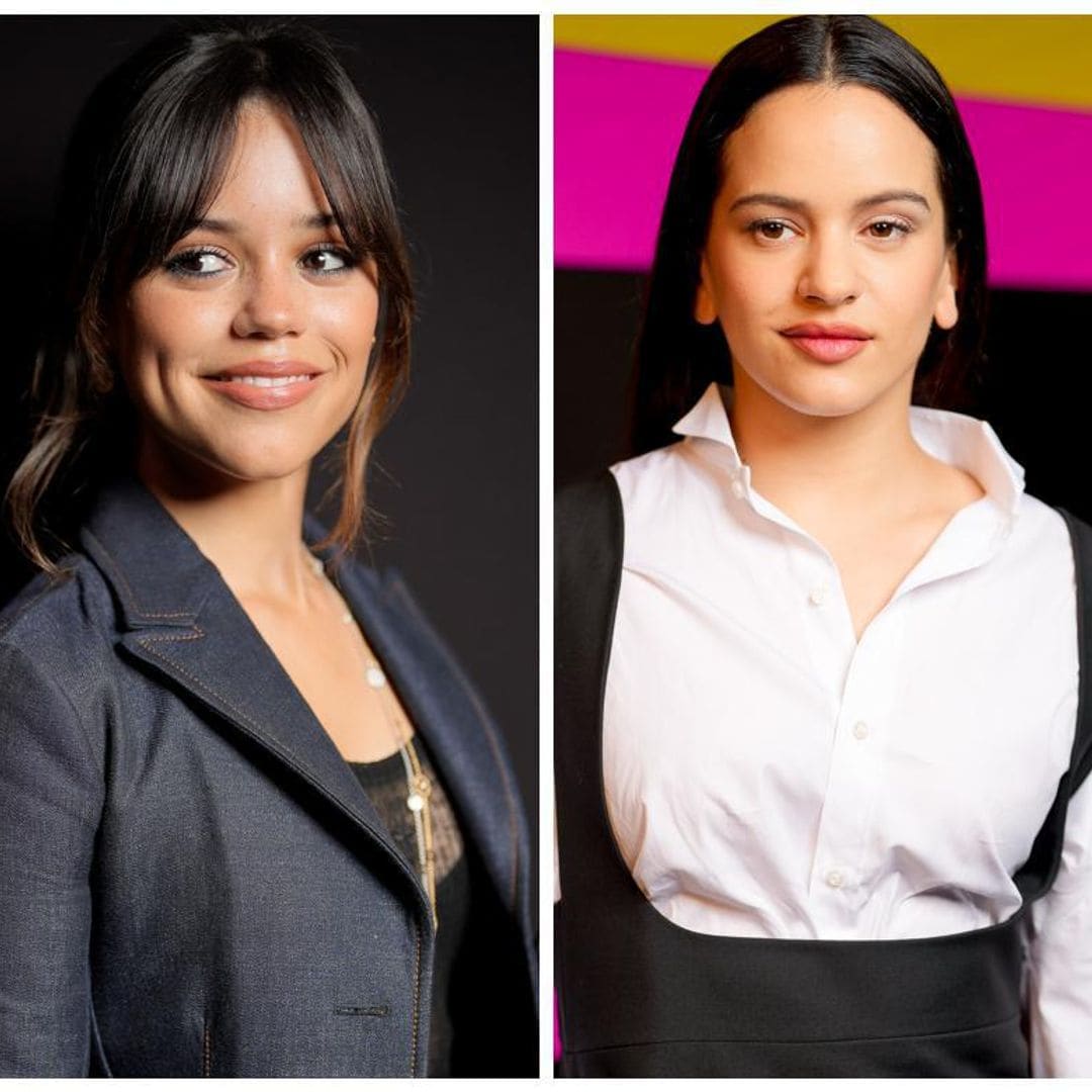 Jenna Ortega y Rosalia comparten un dulce momento enn el desfile de Dior en Paris