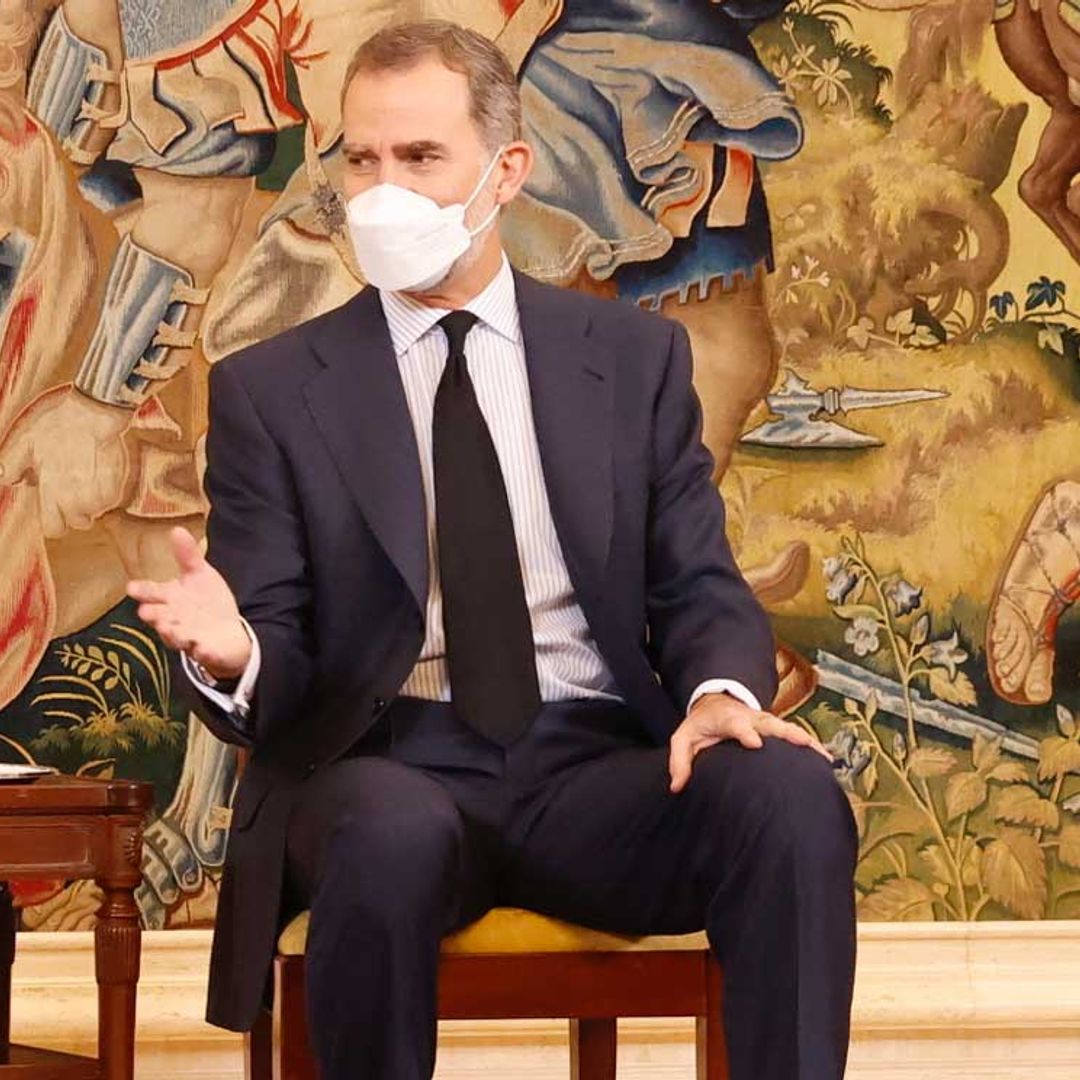 El rey Felipe reaparece en público tras doce días con la agenda cancelada por covid