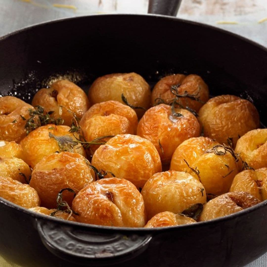 Albaricoques con miel y tomillo