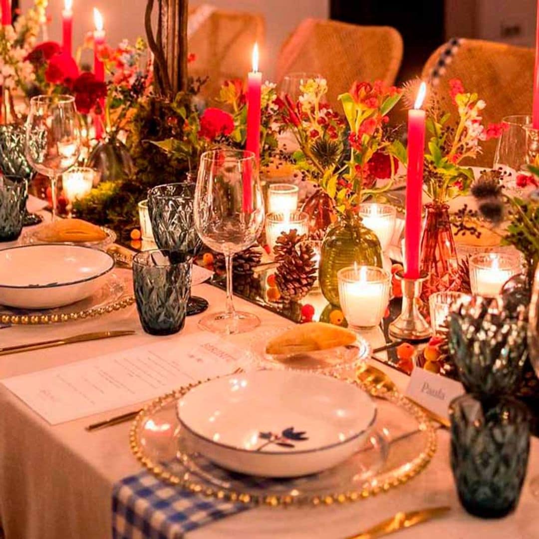 Mesas de boda con 'efecto wow' y un toque muy navideño