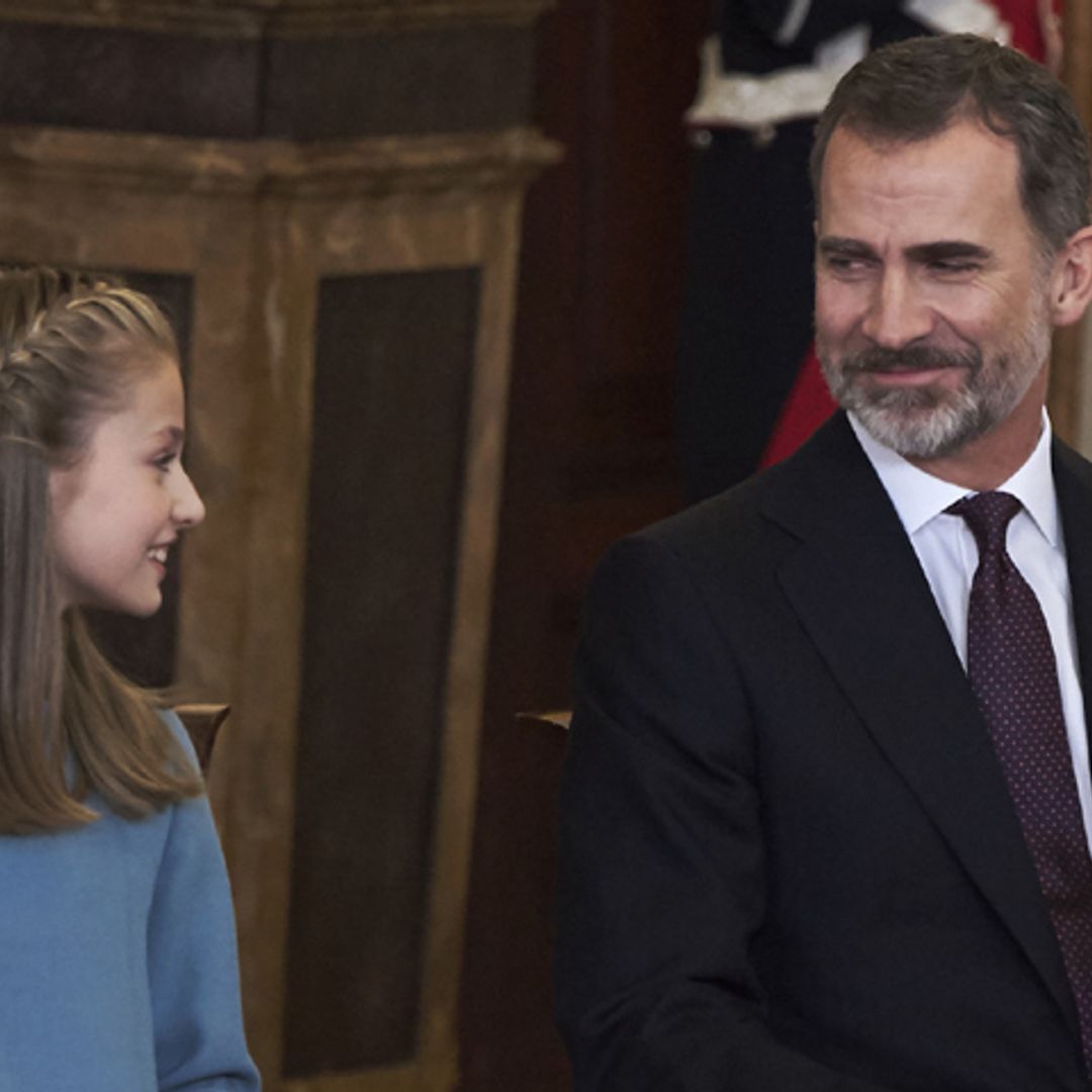 Así ha seguido la princesa Leonor los pasos de su padre, el rey Felipe