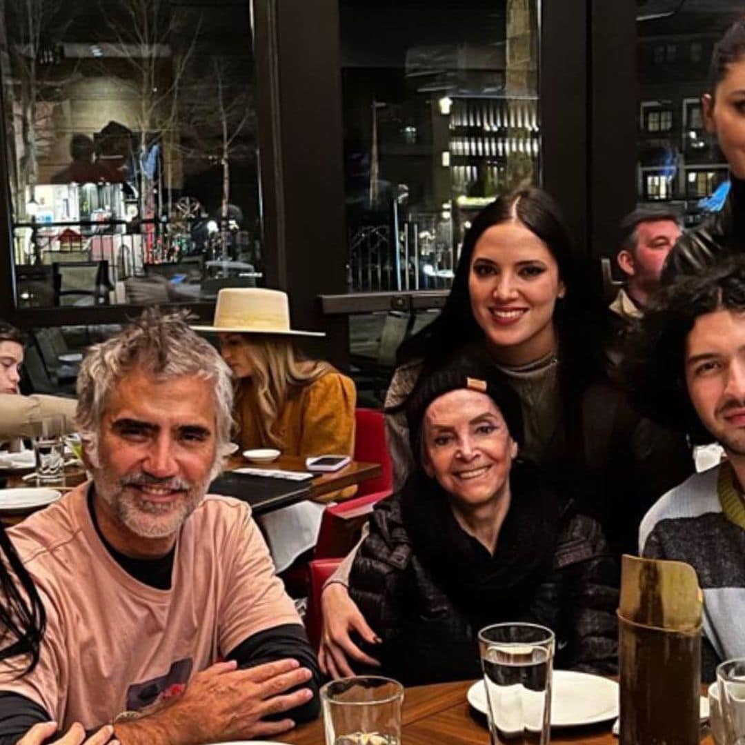 En familia, Alejandro Fernández disfruta de la nieve en una escapada a Vail