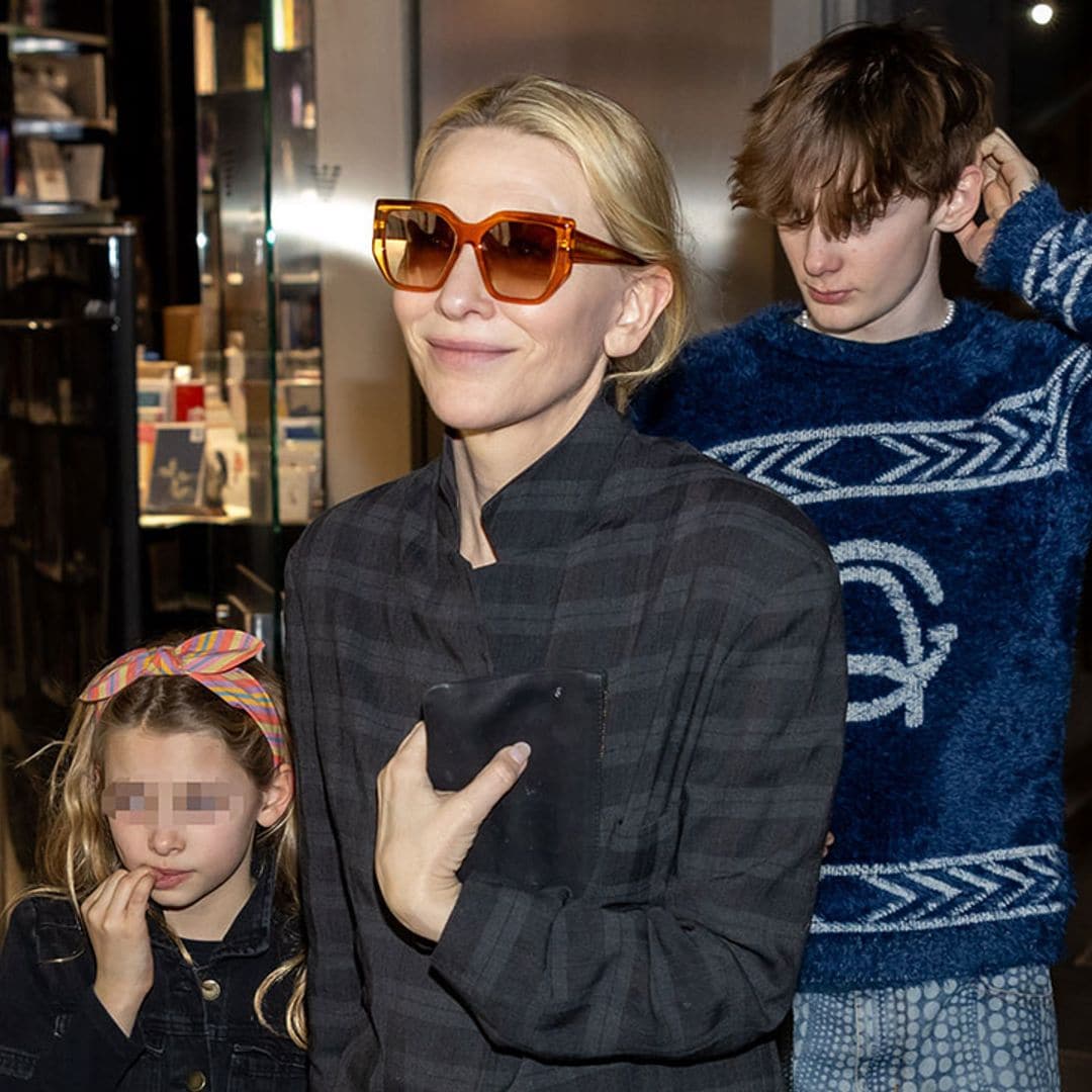 Cate Blanchett con sus hijos en Milán en medio del misterio que rodea su matrimonio