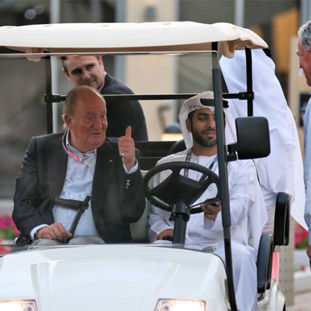 El rey Juan Carlos y la infanta Cristina reaparecen en el Gran Premio de Abu Dhabi