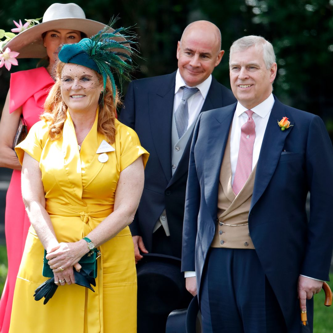 Sarah Ferguson y el príncipe Andrés en Royal Ascot, en junio de 2019. 