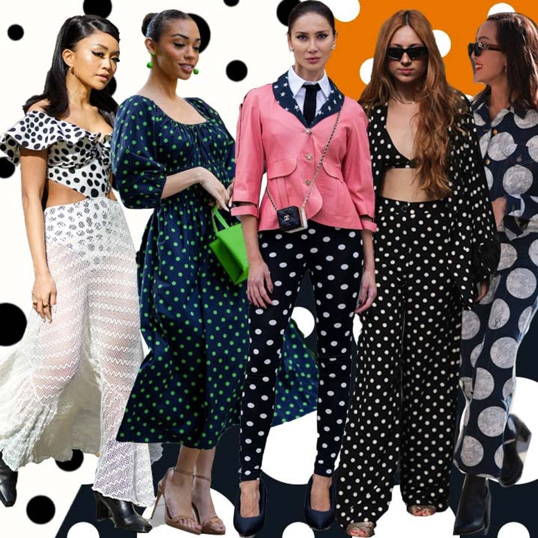 Diez looks originales para vestir con 'polka dots', el estampado que vuelve