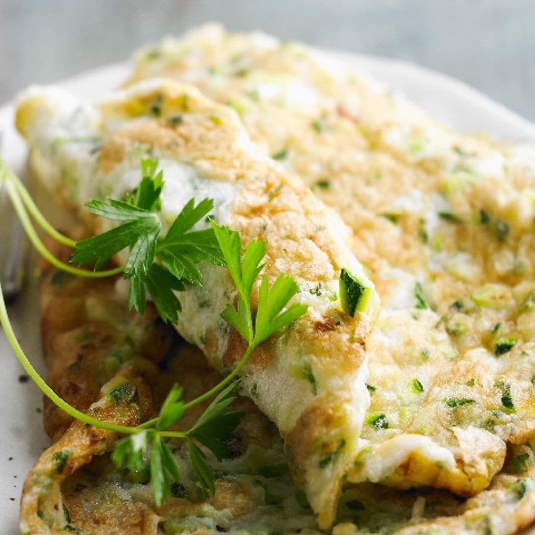 Tortilla de calabacín y cúrcuma