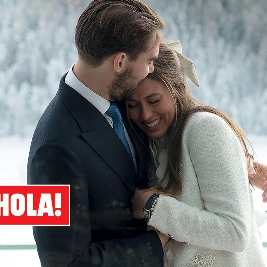Al detalle, el sofisticado look nupcial de Nina Flohr en su boda con Philippos de Grecia