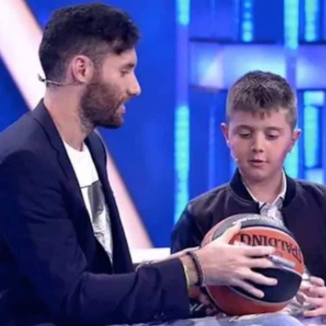 Rudy Fernández saca su faceta más emotiva para sorprender a un jovencísimo seguidor