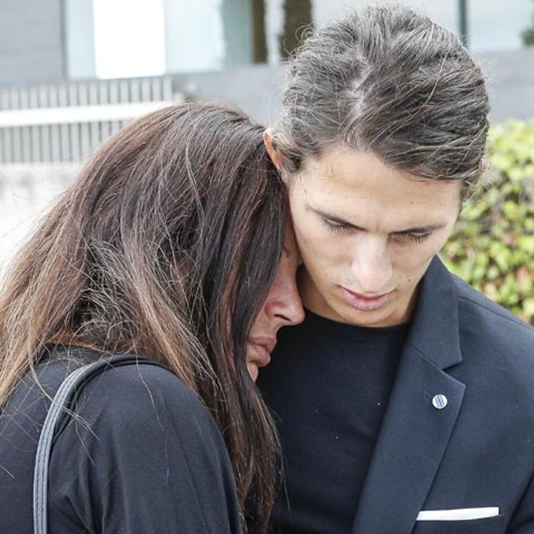 Sonia Monroy, muy afectada en el último adiós a su hermano Frank
