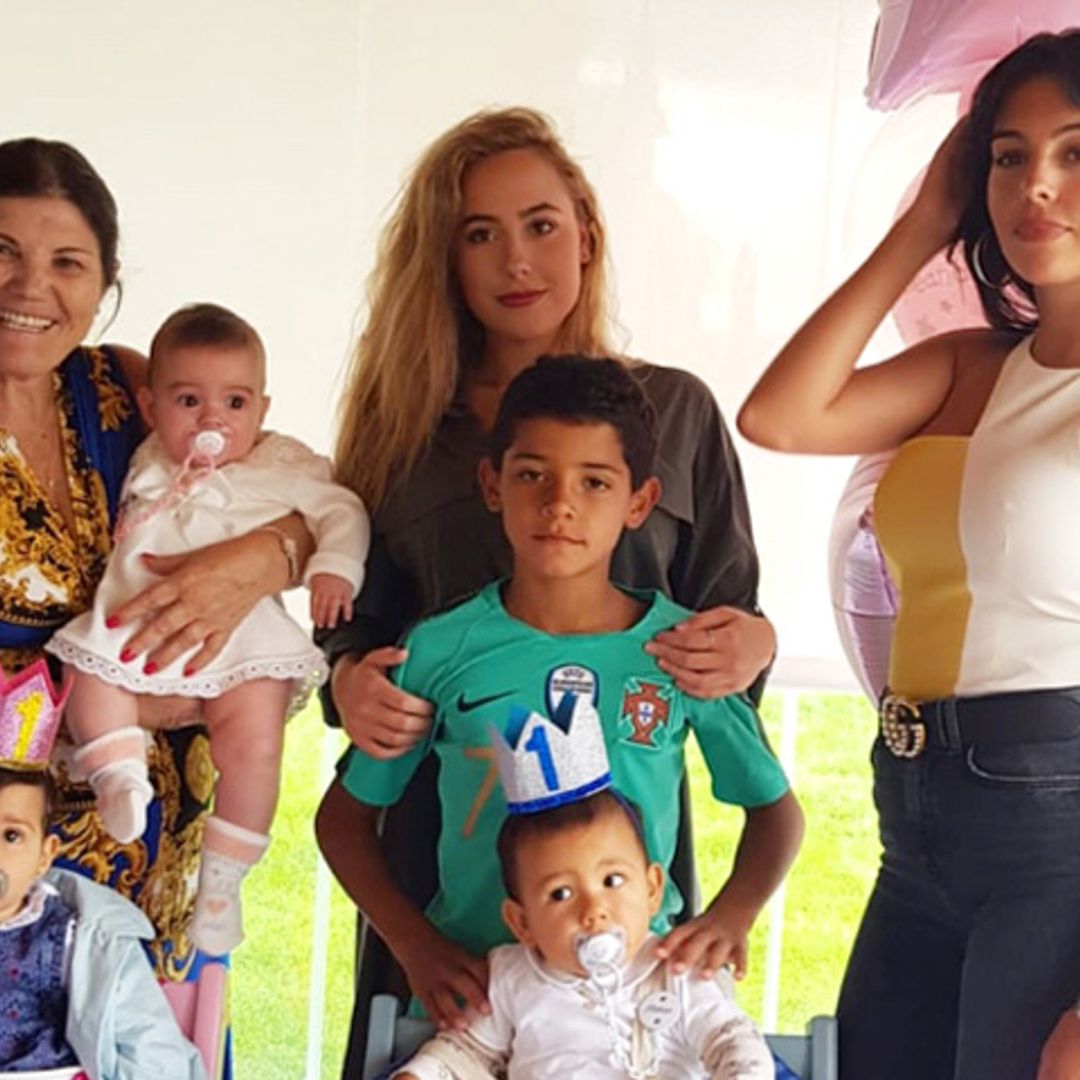 Georgina echa de menos a Cristiano Ronaldo en la fiesta de cumpleaños de Mateo y Eva