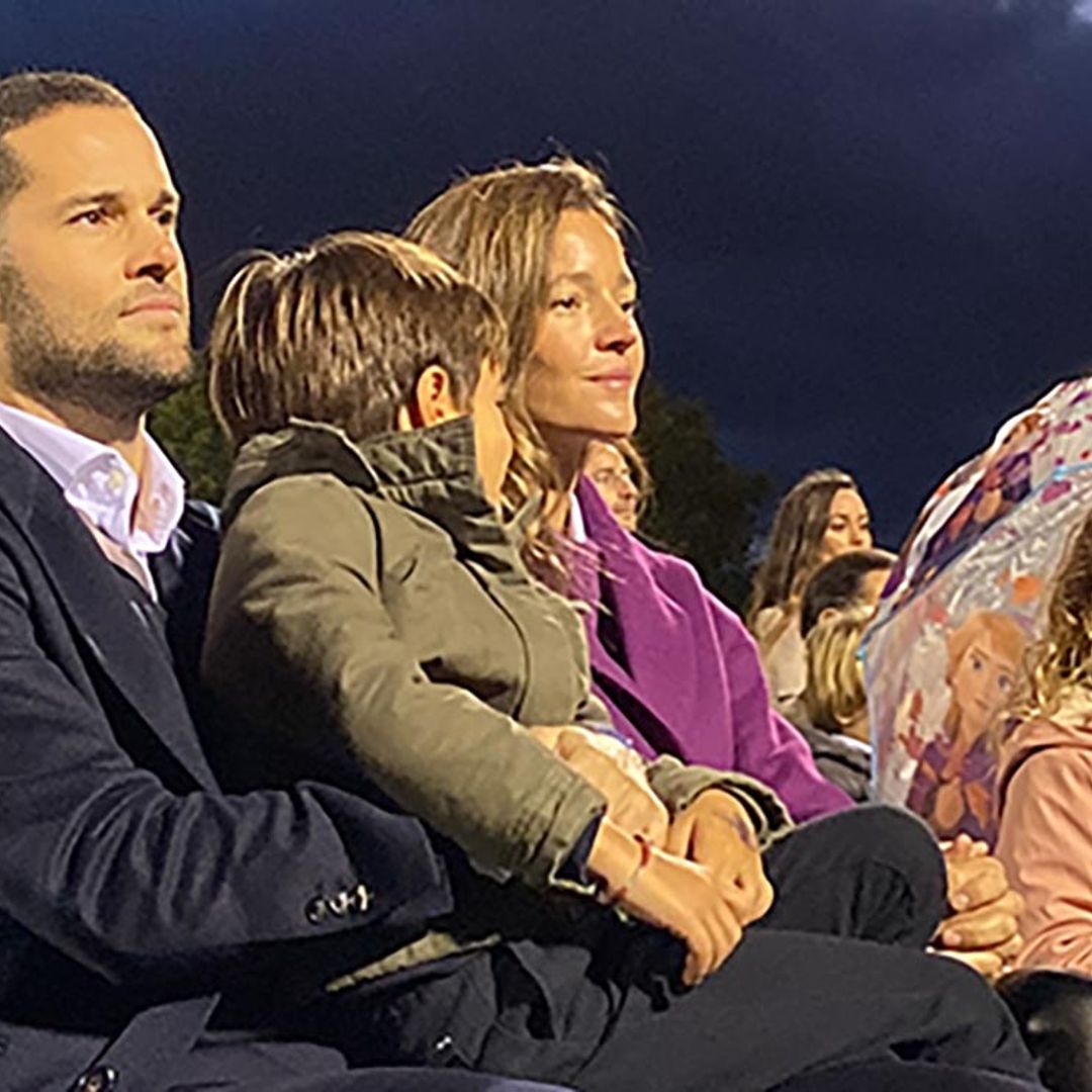 La emoción de Malena Costa y sus hijos en el homenaje a Mario Suárez tras su retirada del fútbol