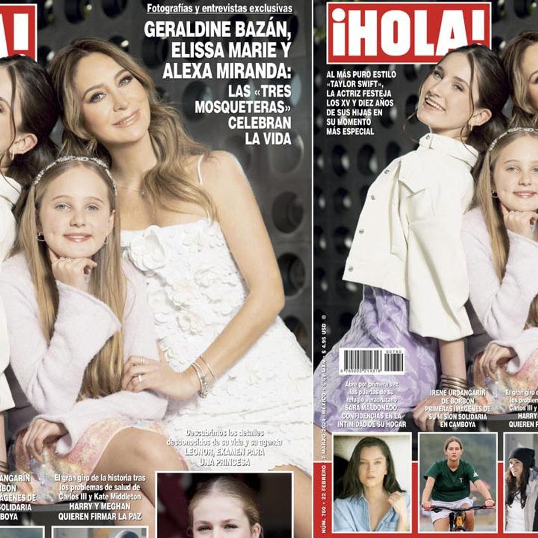 En ¡HOLA!, Geraldine Bazán, Elissa Marie y Alexa Miranda: las ‘tres mosqueteras’ celebran la vida