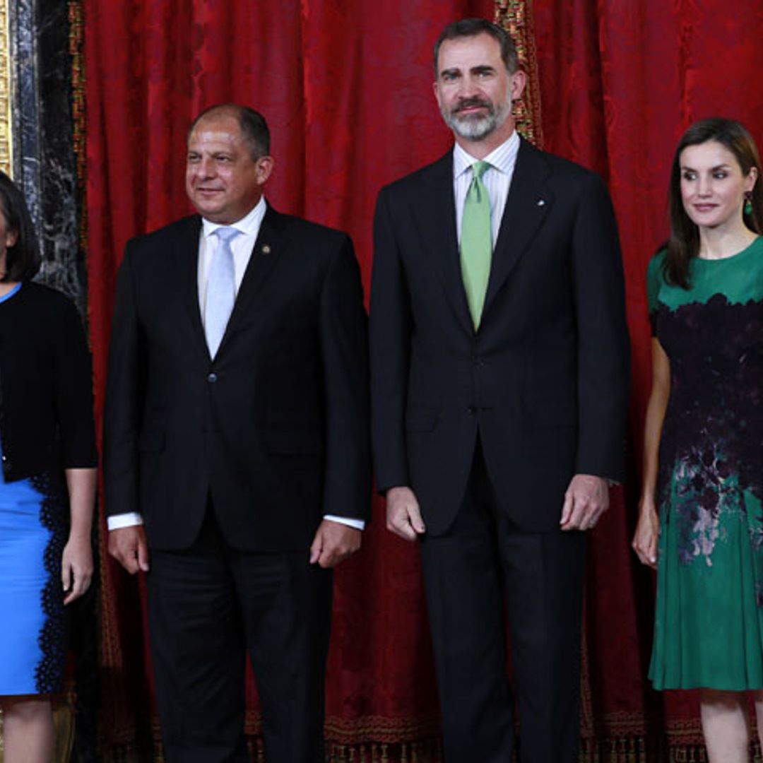 Compenetración total entre Letizia y la primera dama costarricense, la española Mercedes Peñas