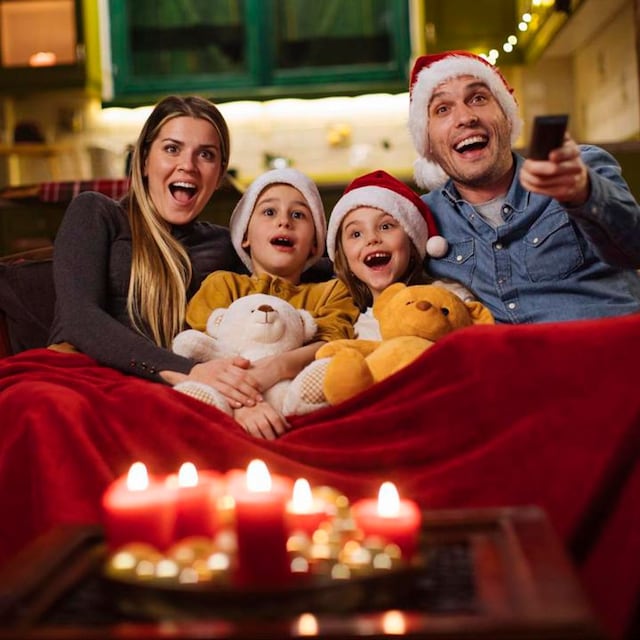 familia en navidad