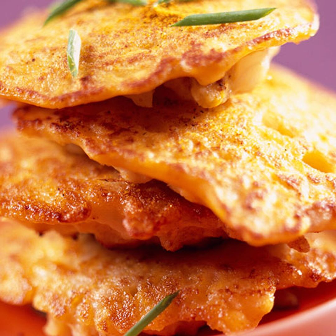 Tortitas de coliflor al curry