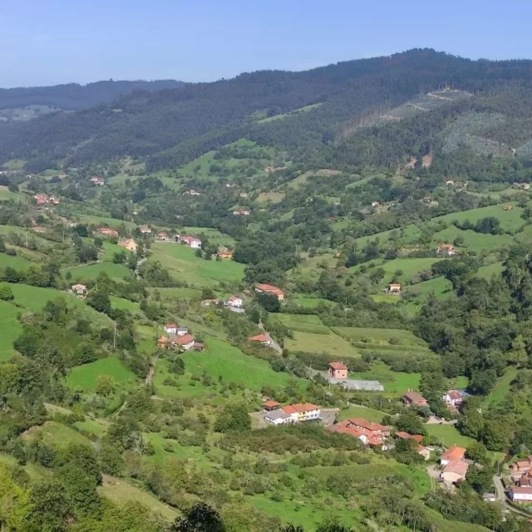 Paisaje de Peón, concejo de Villaviciosa, Asturias