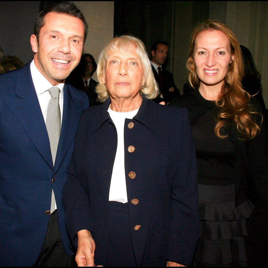 Maya Wiedmaier Picasso, junto a sus dos hijos, Olivier y Diana, en 2013.