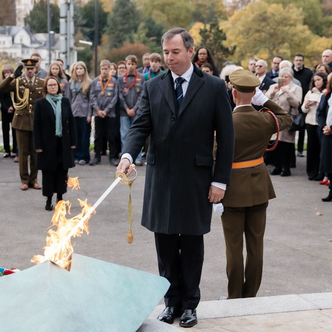 El Gran Duque Guillermo honra por primera vez como jefe de Estado la memoria de la resistencia luxemburguesa