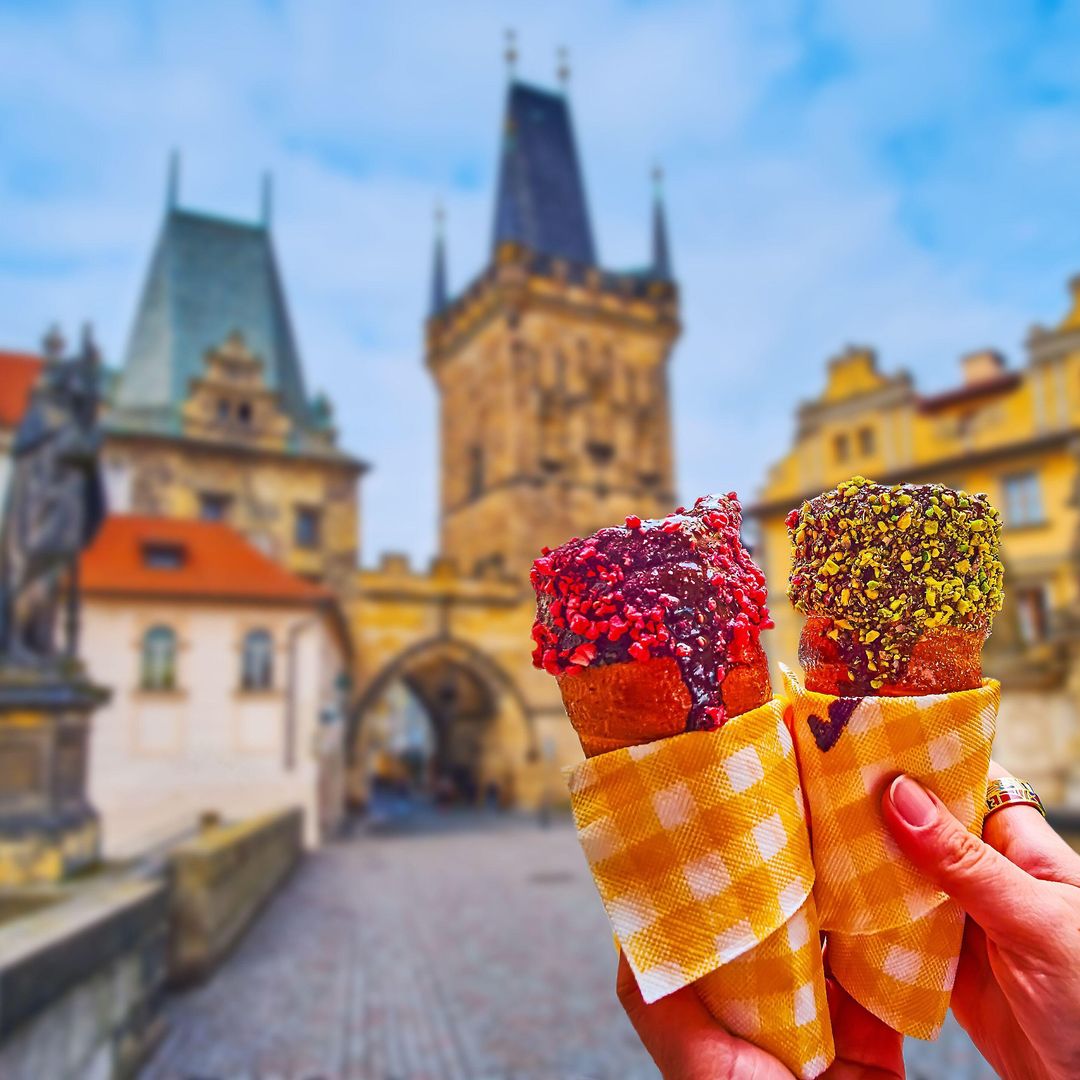 Dulce tradicional trdelnik, Praga, República Checa