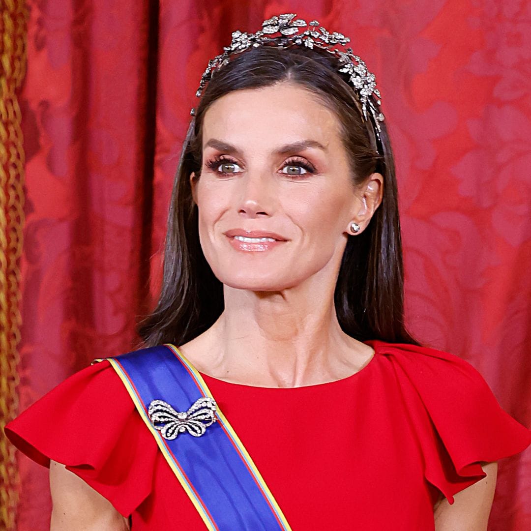 La Reina Letizia durante la cena oficial en honor del presidente de Colombia en Madrid el 3 de mayo de 2023