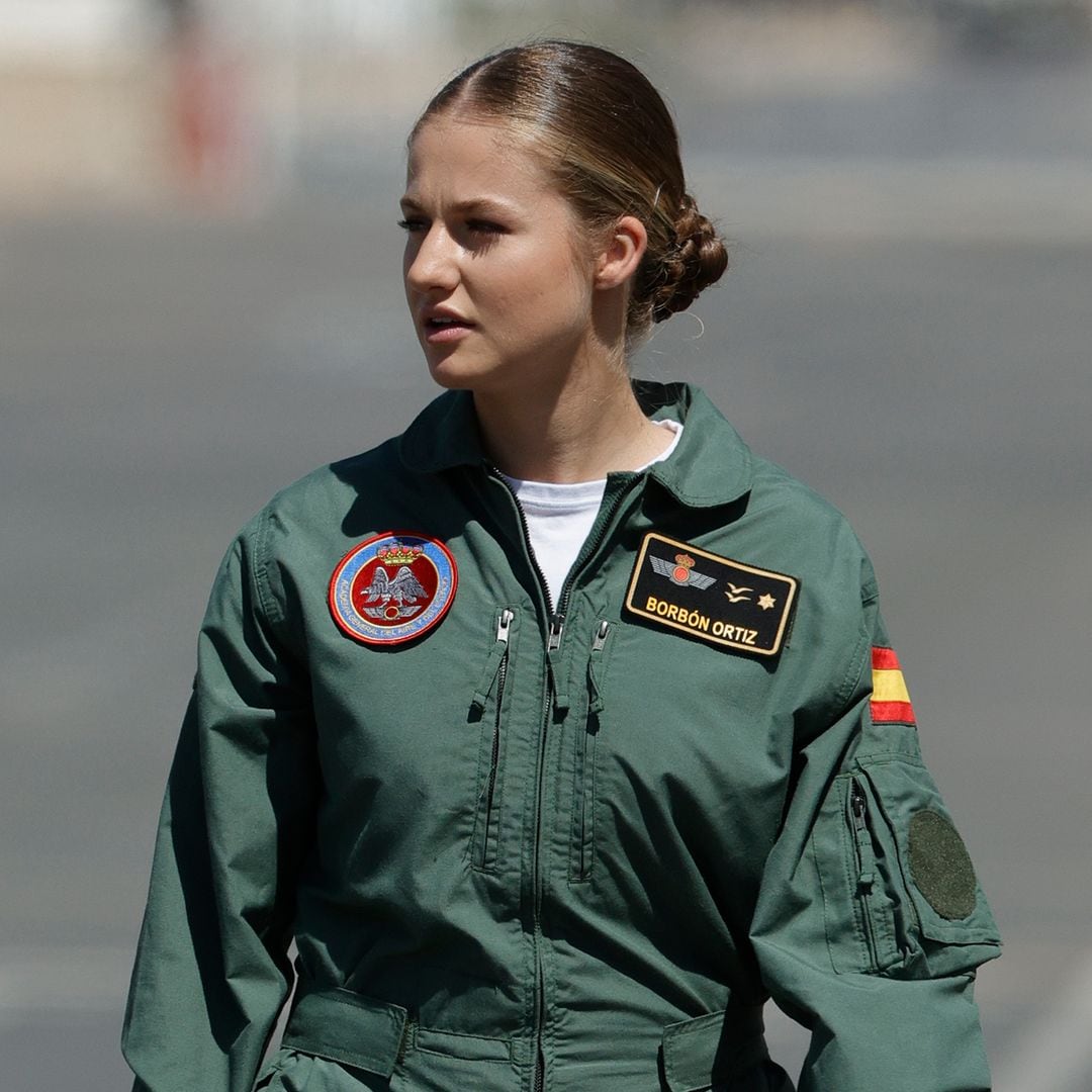 La princesa Leonor despega al estilo 'Top Gun': se pone el mono y se sube al Pilatus