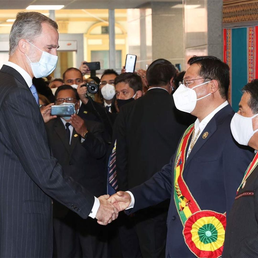 Así ha sido el viaje de Felipe VI a Bolivia para la toma de posesión del nuevo presidente del país