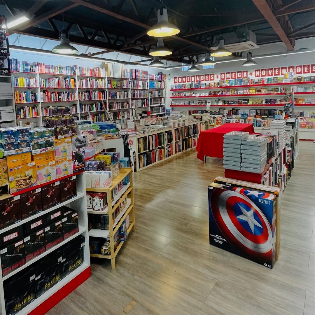Local de la tienda de cómics Omega Center en Madrid