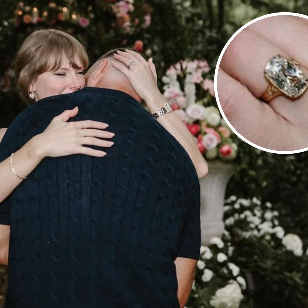 Una experta en joyas nos explica el anillo de compromiso de Taylor Swift: "Diamantes naturales, muy distinto a los solitarios clásicos"