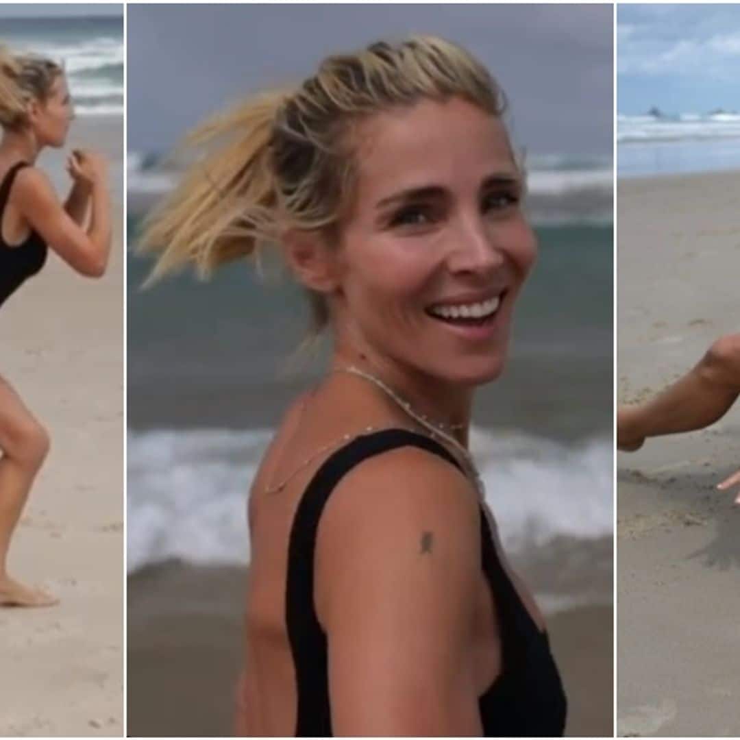 Al estilo de Elsa Pataky: 4 ejercicios que puedes hacer... ¡en la playa!