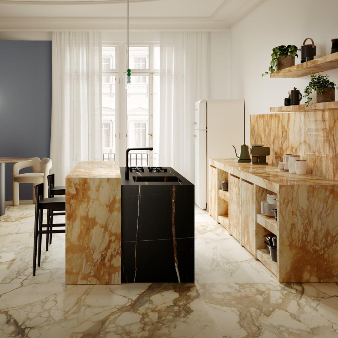 Cocina elegante con isla