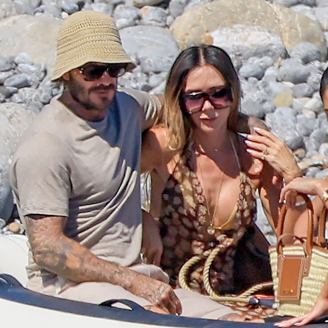 David Beckham y Victoria disfrutando de un día de barco