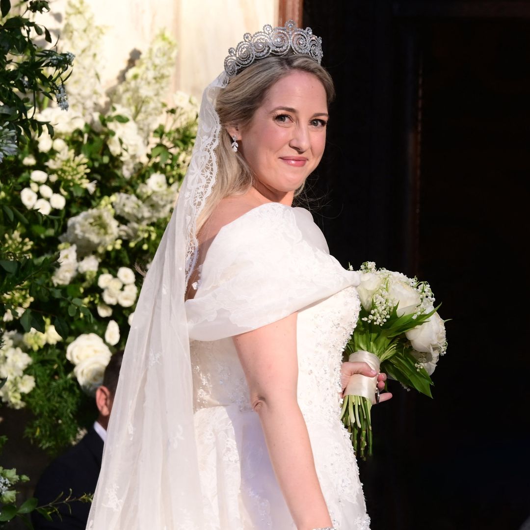 Princesa Teodora de Grecia en su boda