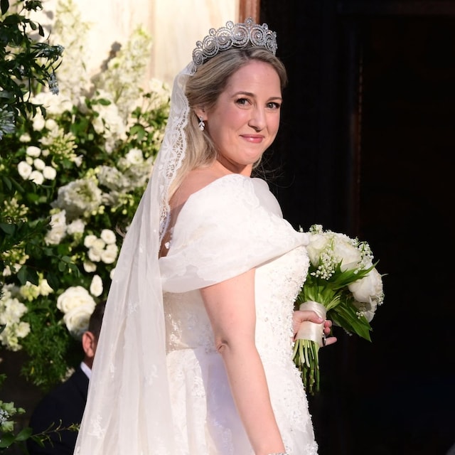 Princesa Teodora de Grecia en su boda