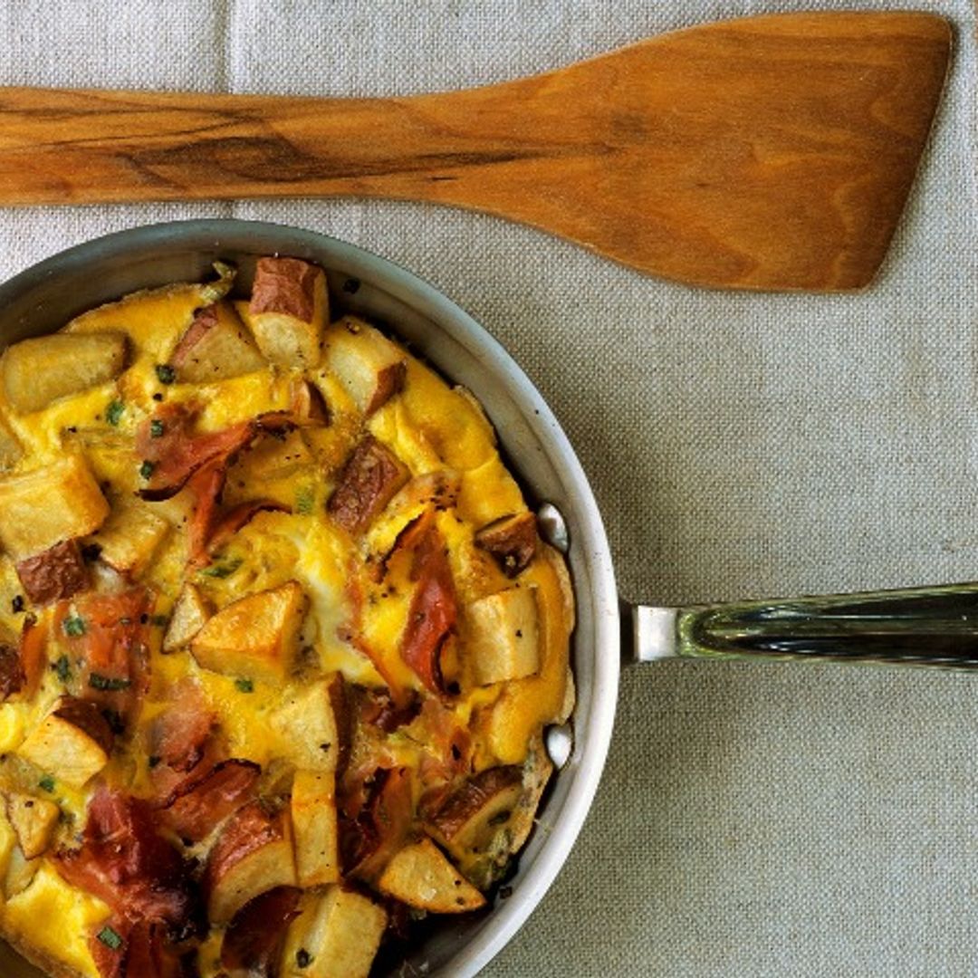 'Frittata' de patatas y jamón serrano