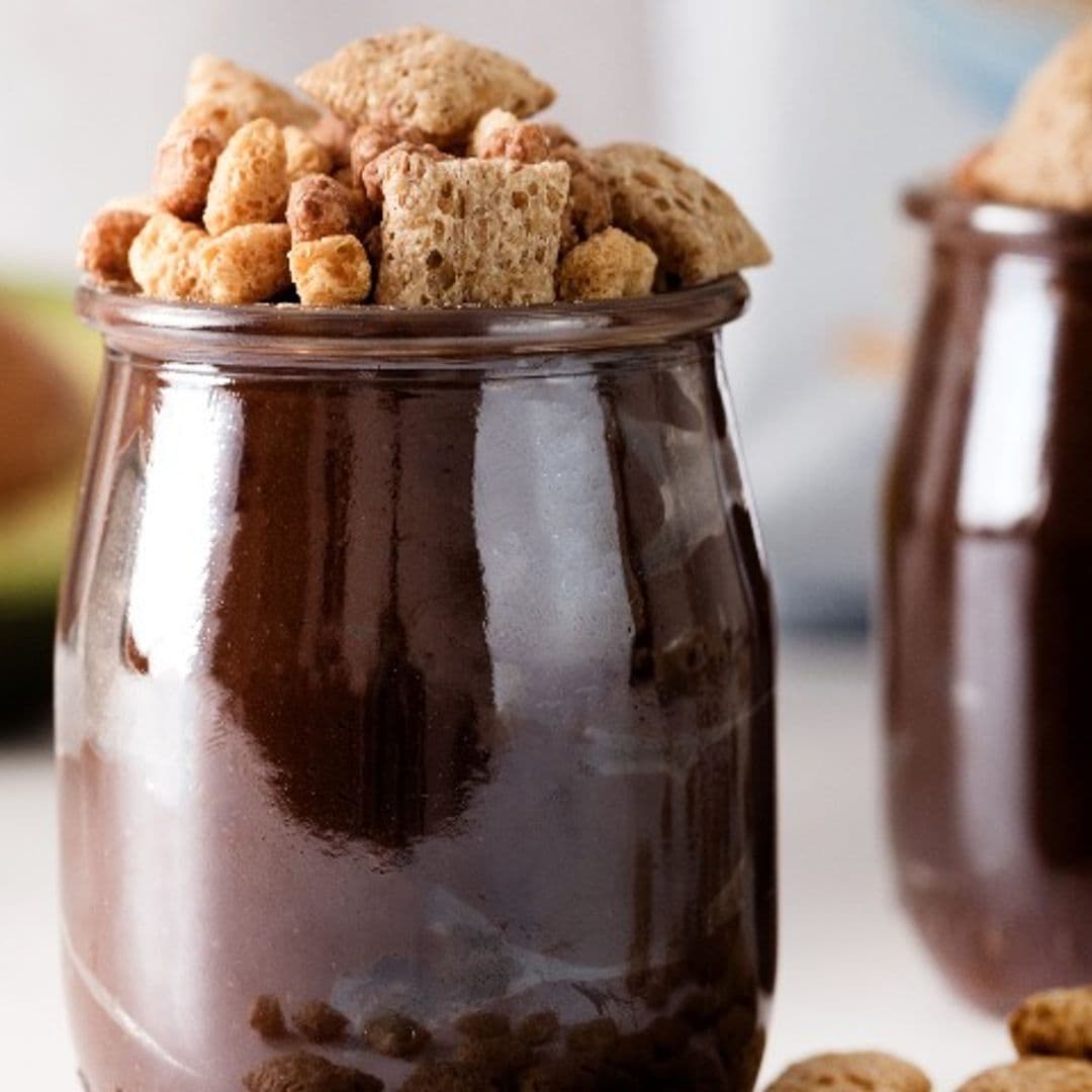 'Mousse' de chocolate y aguacate