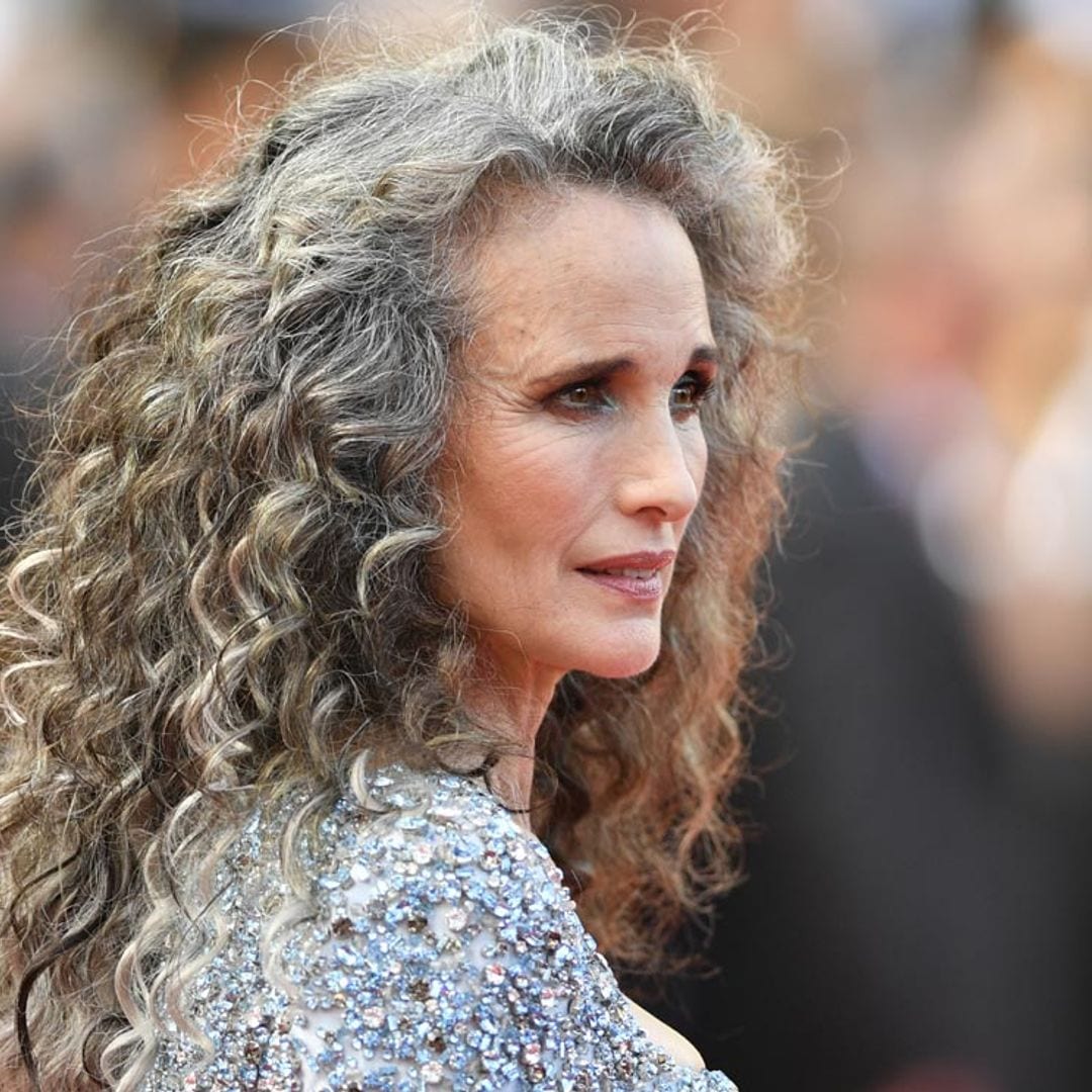 Primero fueron las 'royals' y ahora, las actrices: las canas llegan a Cannes gracias a Andie MacDowell