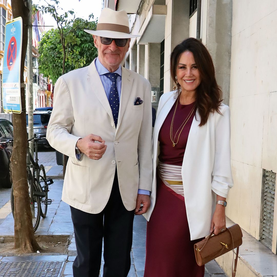 Carlos Herrera; su mujer, Pepa Gea, también asistieron a la corrida de toros