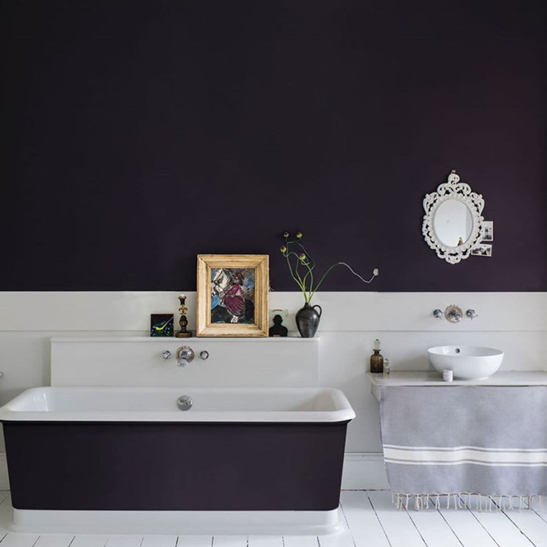 9 formas geniales de decorar el cuarto de baño con pintura