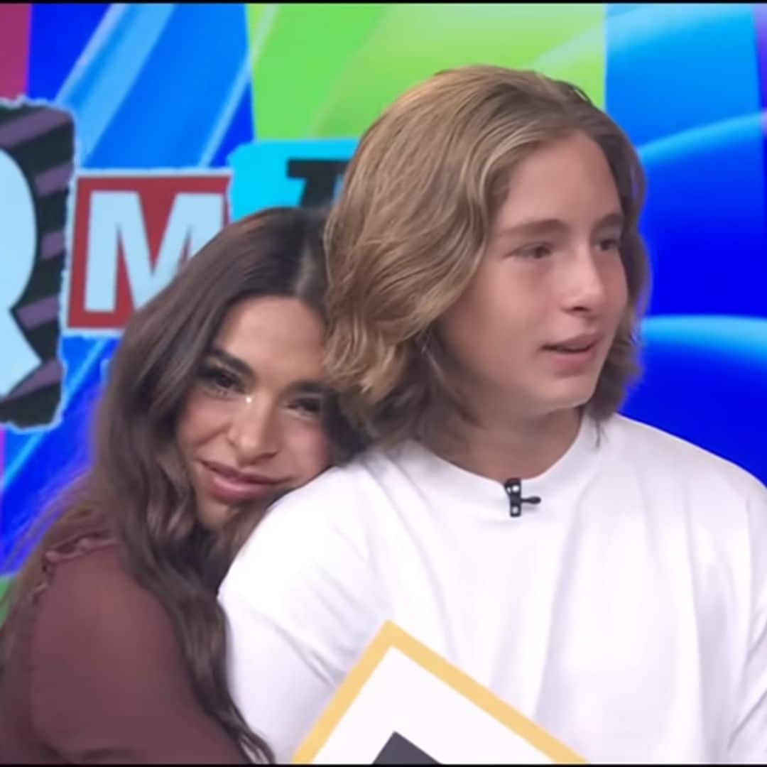 Galilea Montijo recibe la visita de su hijo Mateo en el programa 'Hoy'