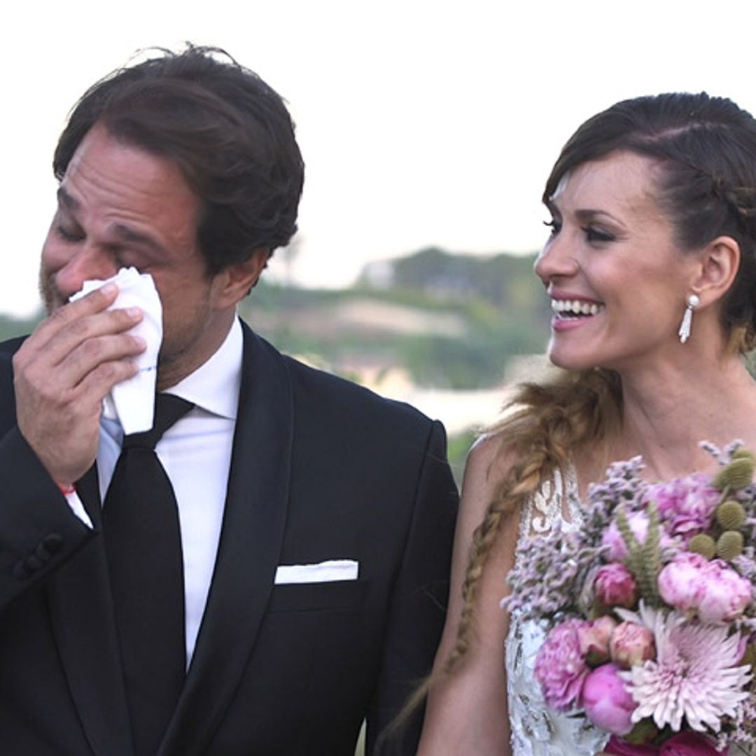 De las lágrimas de los novios a la diversión de la fiesta: la boda de Elena Ballesteros, en vídeo