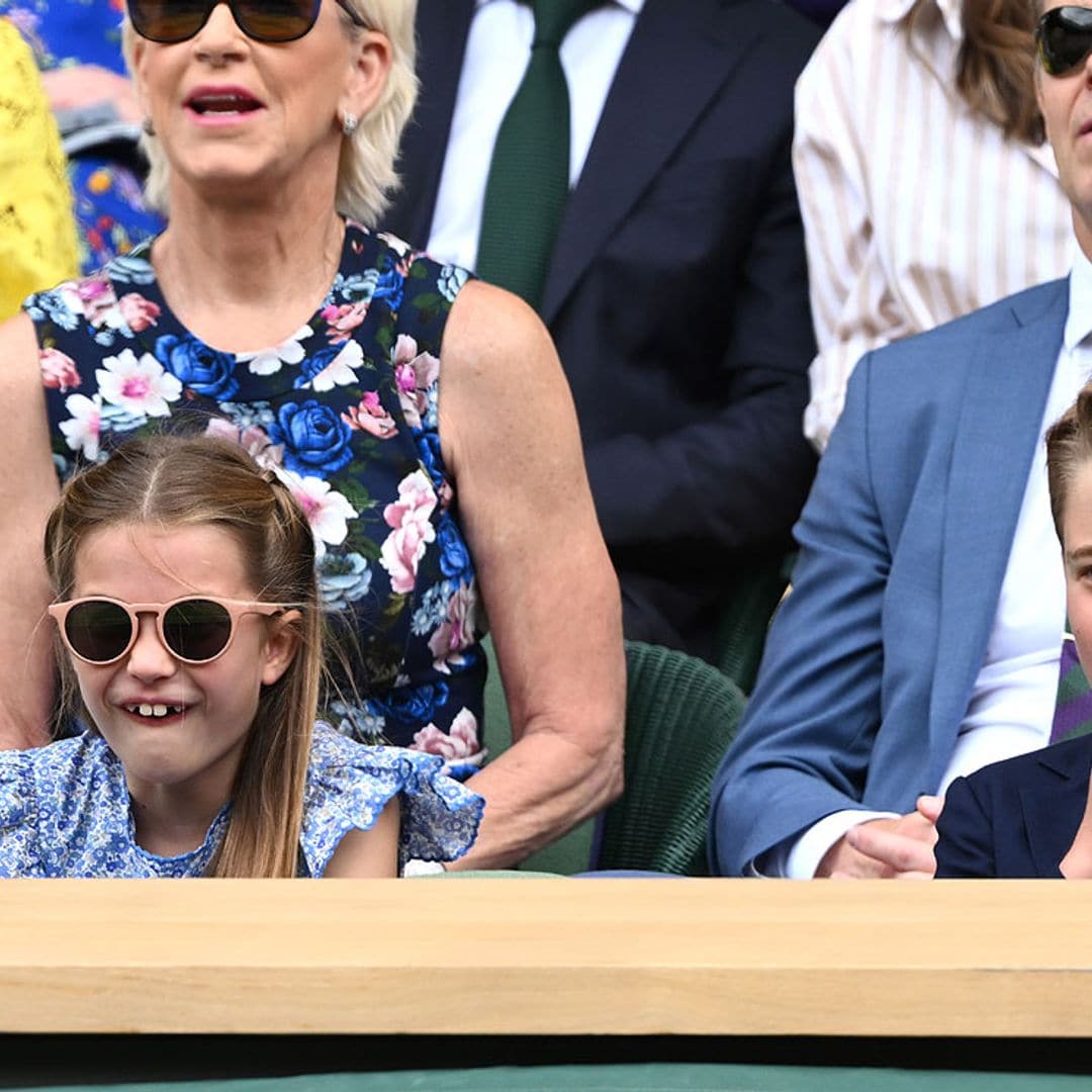 Los príncipes Charlotte y George acaparan el protagonismo en la final de Wimbledon con sus gestos más divertidos