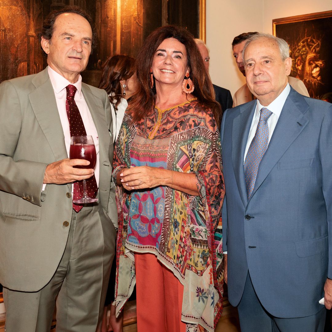 El conde de Casal, Fátima de la Cierva y Fernando Martínez de Irujo en una imagen para el recuerdo