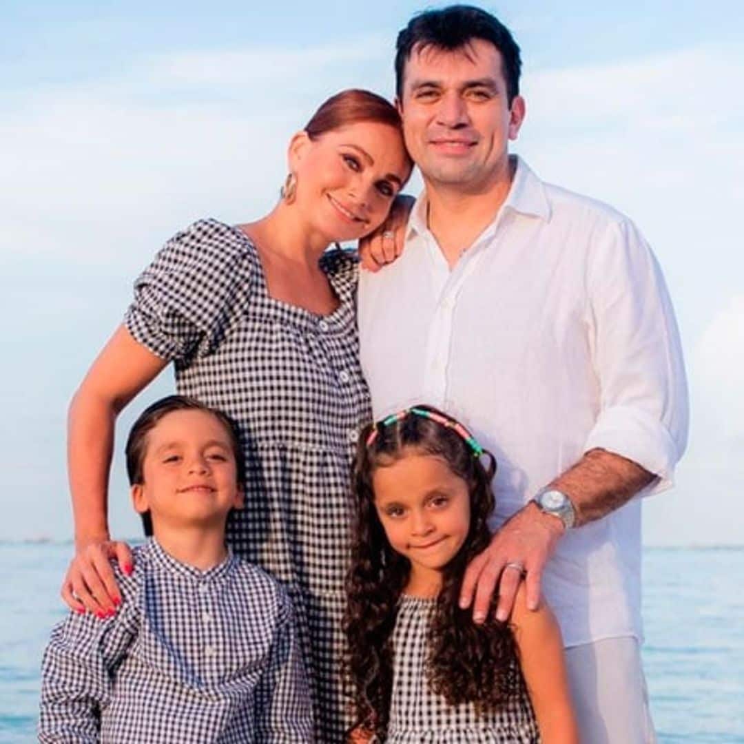 Las felicitaciones de Elizabeth Álvarez y Gabriella, la hija mayor de Jorge Salinas, al actor en su cumpleaños