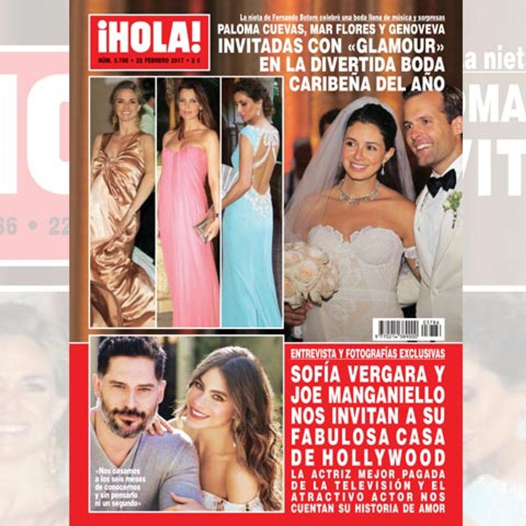 En ¡HOLA!, Paloma Cuevas, Mar Flores y Genoveva Casanova, invitadas con 'glamour' en la divertida boda caribeña del año