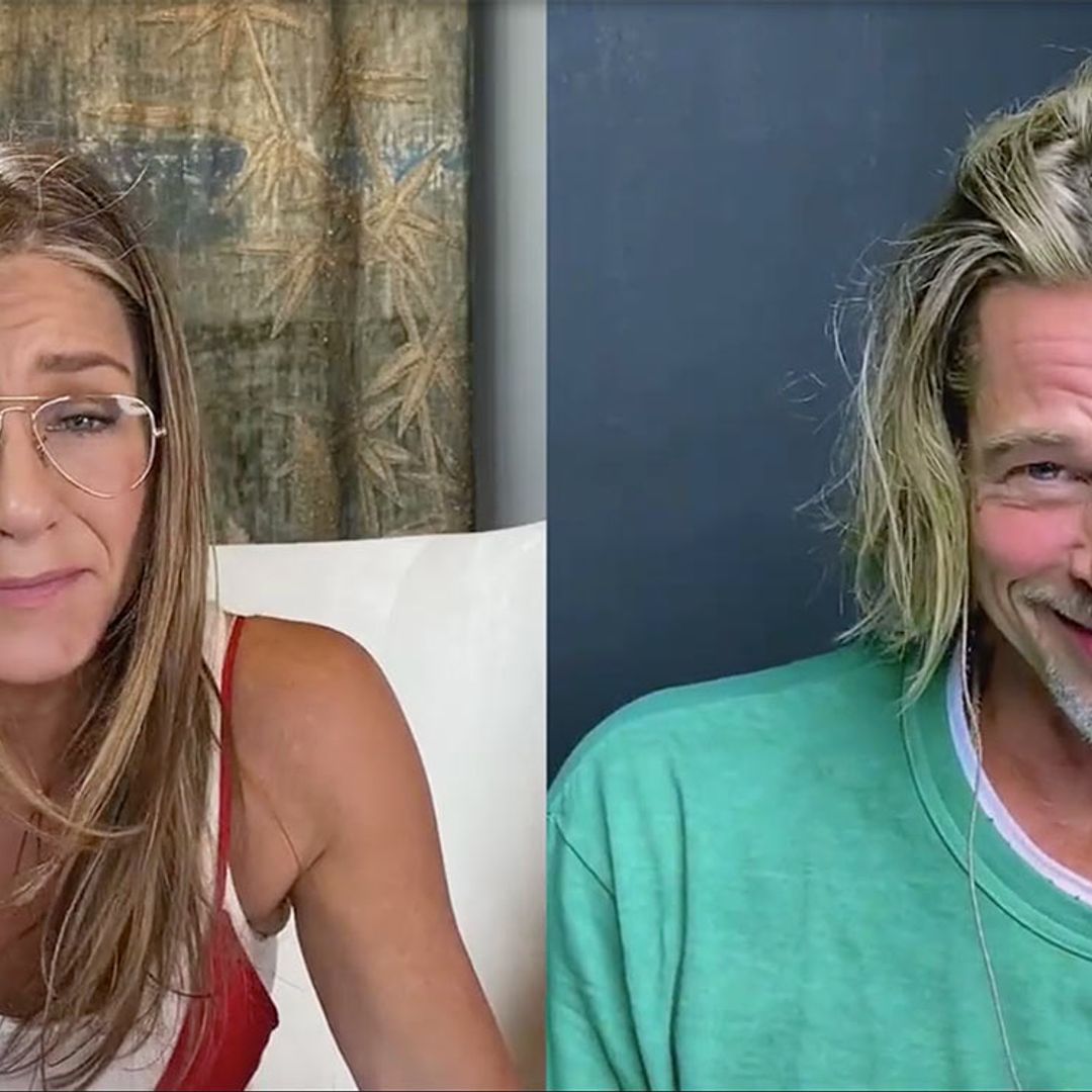 El 'coqueteo' de Jennifer Aniston y Brad Pitt durante una videollamada: 'Eres muy sexy'