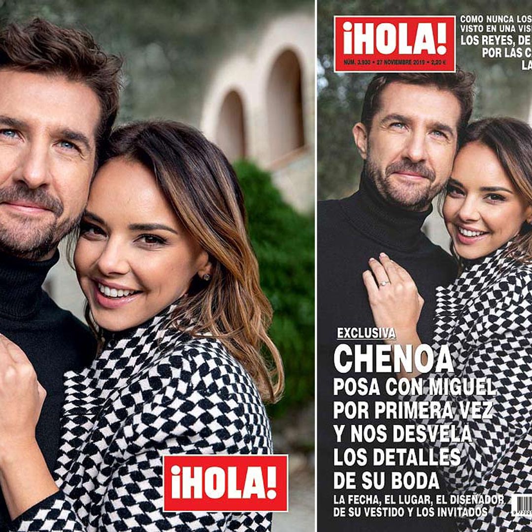 Exclusiva en ¡HOLA!, Chenoa posa con Miguel por primera vez y nos desvela los detalles de su boda