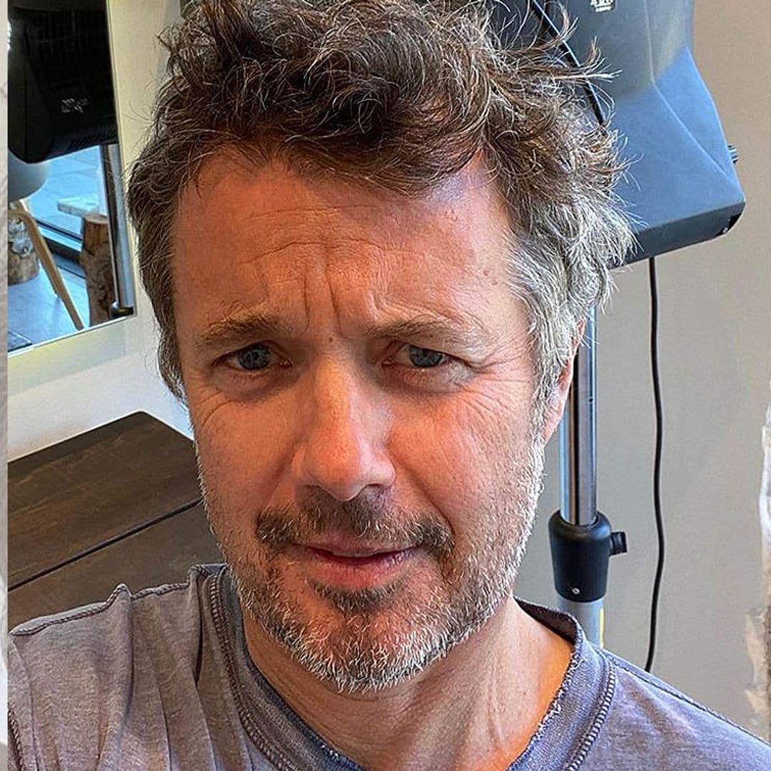 ¡Un príncipe en la 'pelu'! Federico de Dinamarca pone a punto su pelo tras los estragos de la cuarentena