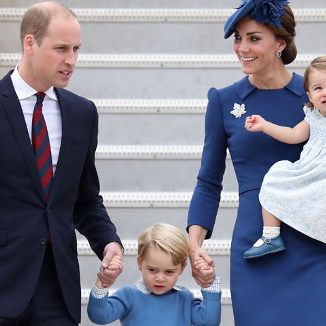George y Charlotte de Cambridge 'eclipsan' hasta a sus padres a su llegada a Canadá