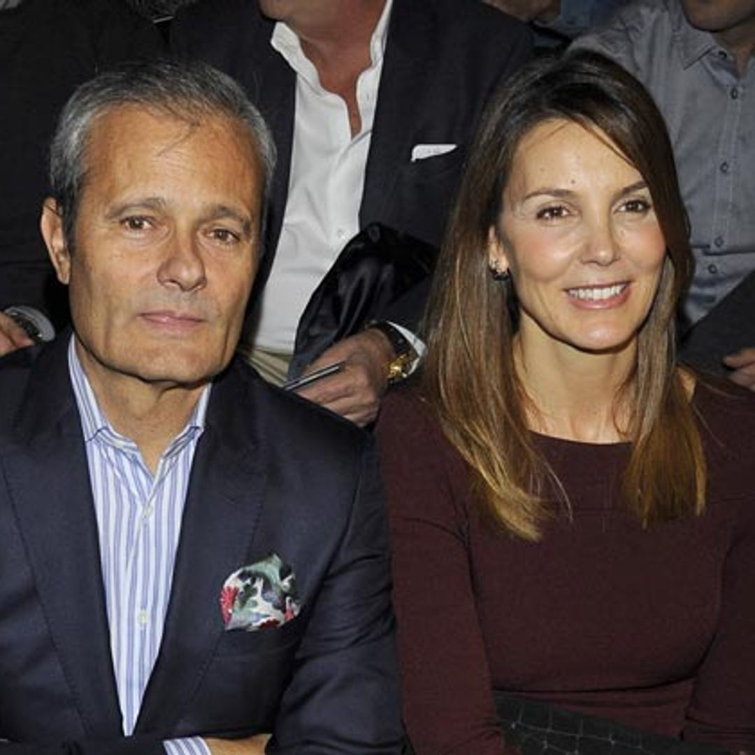 Mar Flores y Javier Merino, juntos en la comunión de su hijo Beltrán